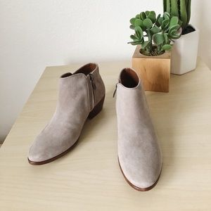 SAM EDELMAN petty putty suede ankle boots